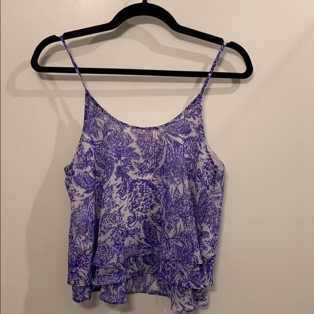 Nordstrom Soprano Purple and White Crop